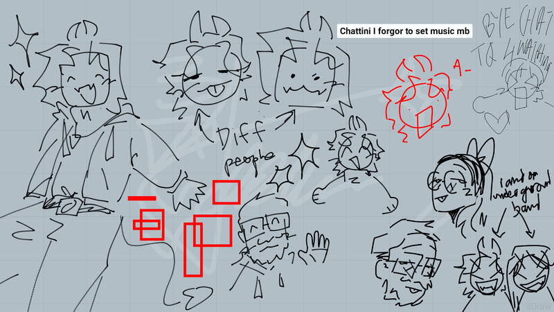 Random doodles of ocs [from prev art steam]