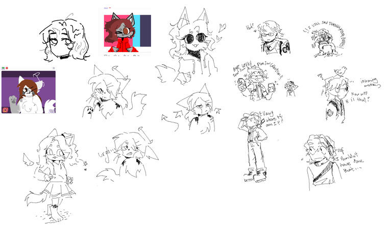 redraw of my ocs from my old Scratch account redraw of my ocs from my old Scratch account